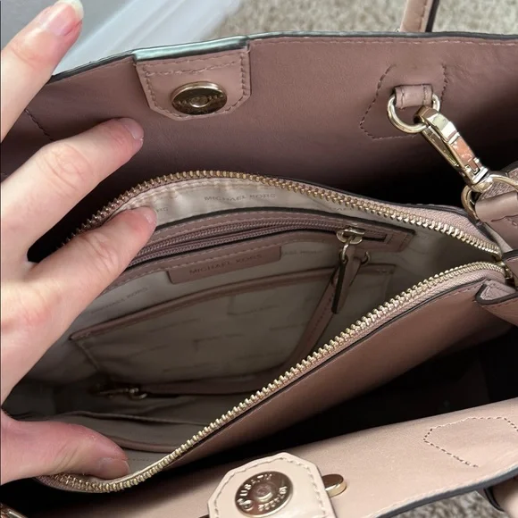 Michael Kors Blush Leather Satchel - Picture 3 of 5